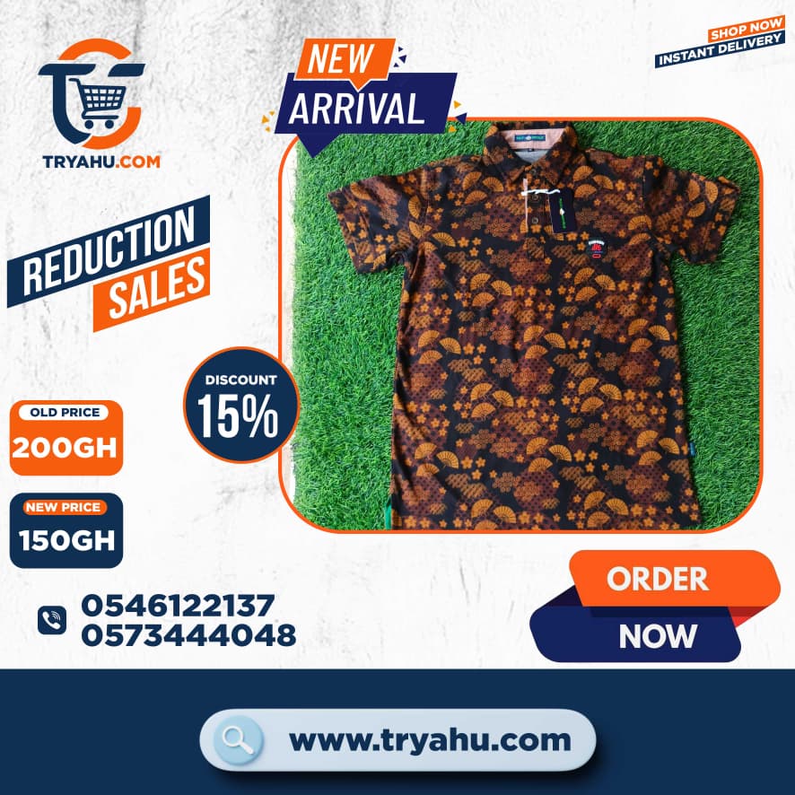 Heavy 100% Cotton T-Shirts for Men | Durable & Comfortable | Tryahu Ghana
